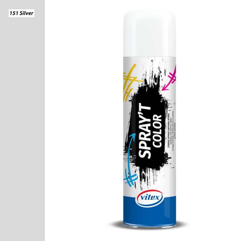 Vitex Spray΄t Ακρυλικό Χρώμα Γενικής Χρήσης Μεταλλιζέ 400ml