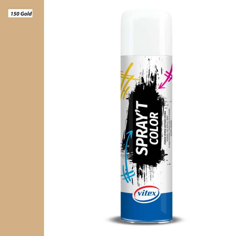Vitex Spray΄t Ακρυλικό Χρώμα Γενικής Χρήσης Μεταλλιζέ 400ml